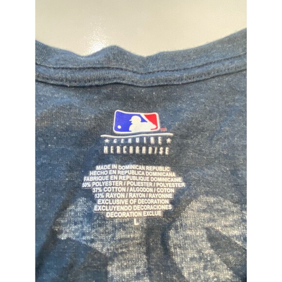 Detroit Tigers "Great Catch" Blue V-Neck T-Shirt Women's Size L - Picture 5 of 8